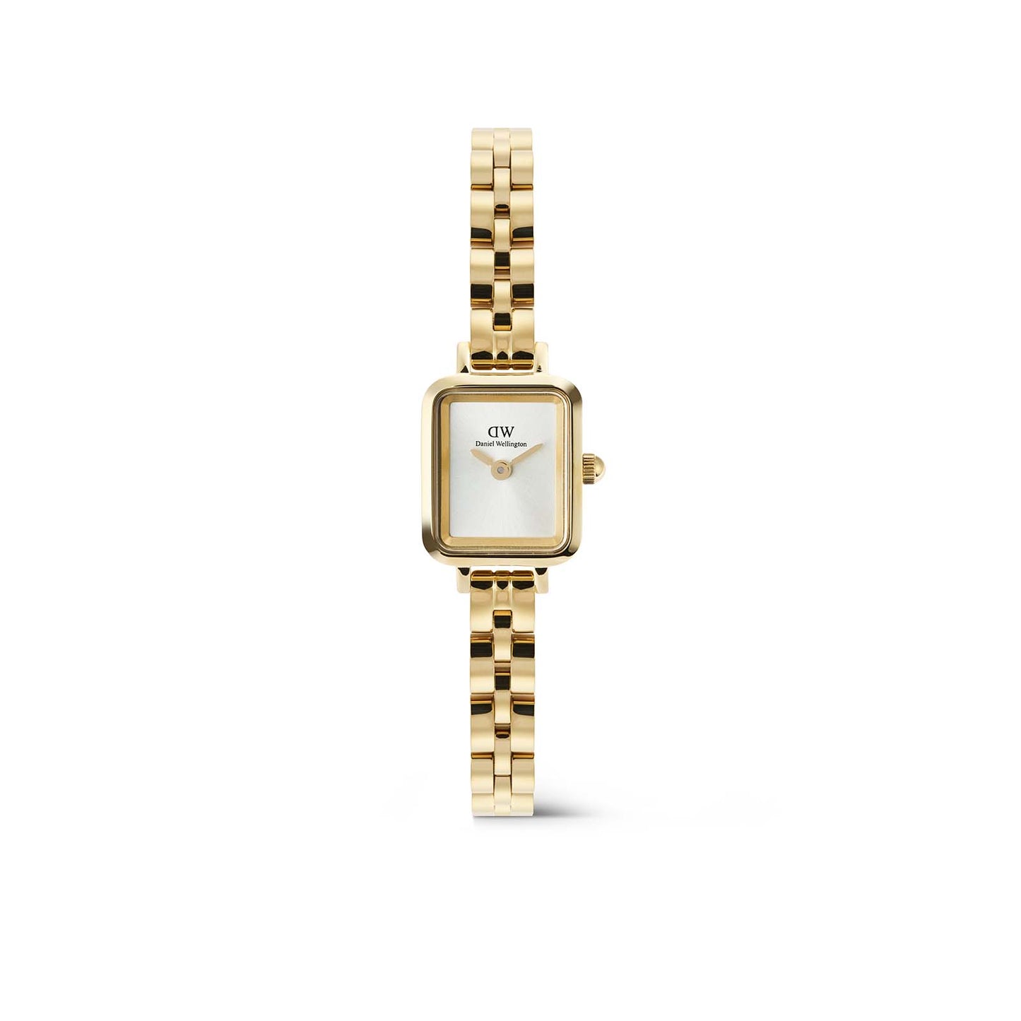 Daniel Wellington Quadro Mini Arch 3-link 15x18 White Sunray Gold
