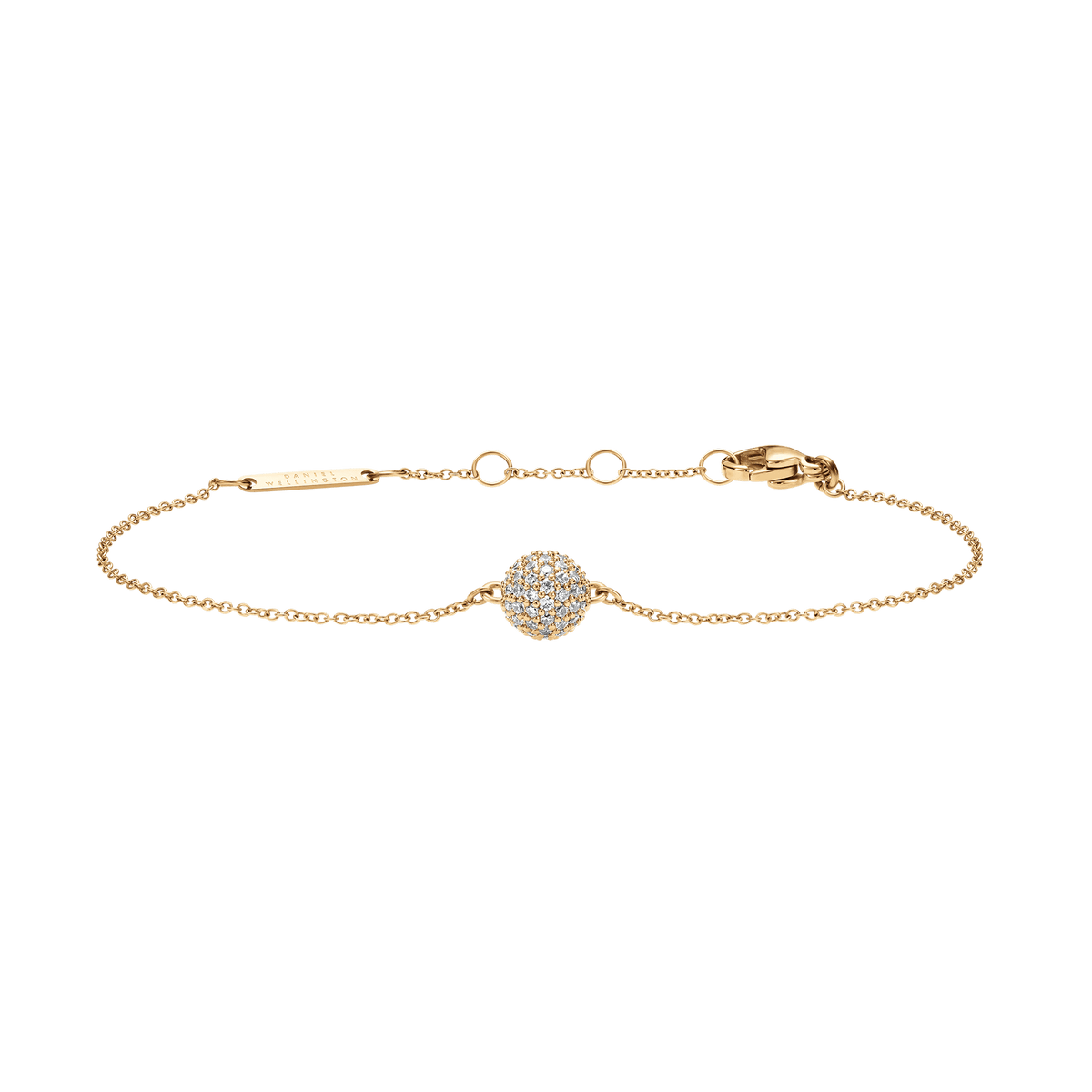Daniel Wellington Pave Crystal Pendant Bracciale Gold