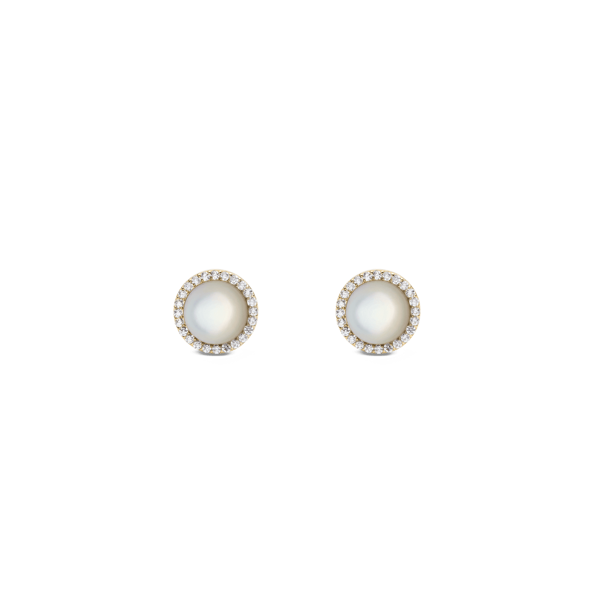 Daniel Wellington Audrey Earrings Mother of Pearl Gold