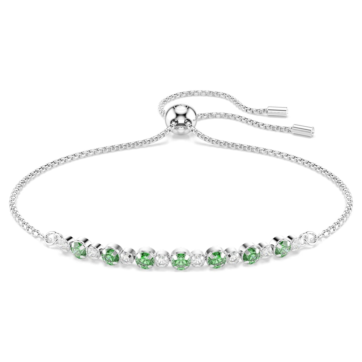 Bracciale Matrix, Verde sfumato, Placcato rodio