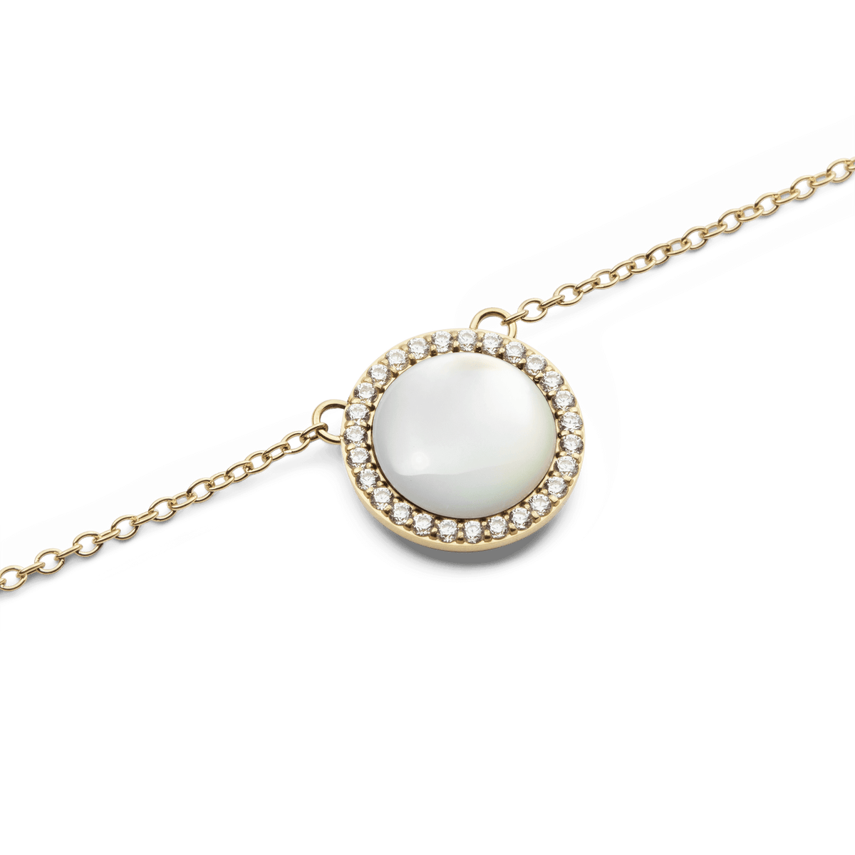 Daniel Wellington Audrey Necklace Mother of Pearl Gold
