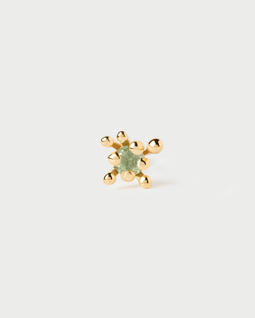 PDPAOLA Mono Orecchino Green Fleur Single Earring