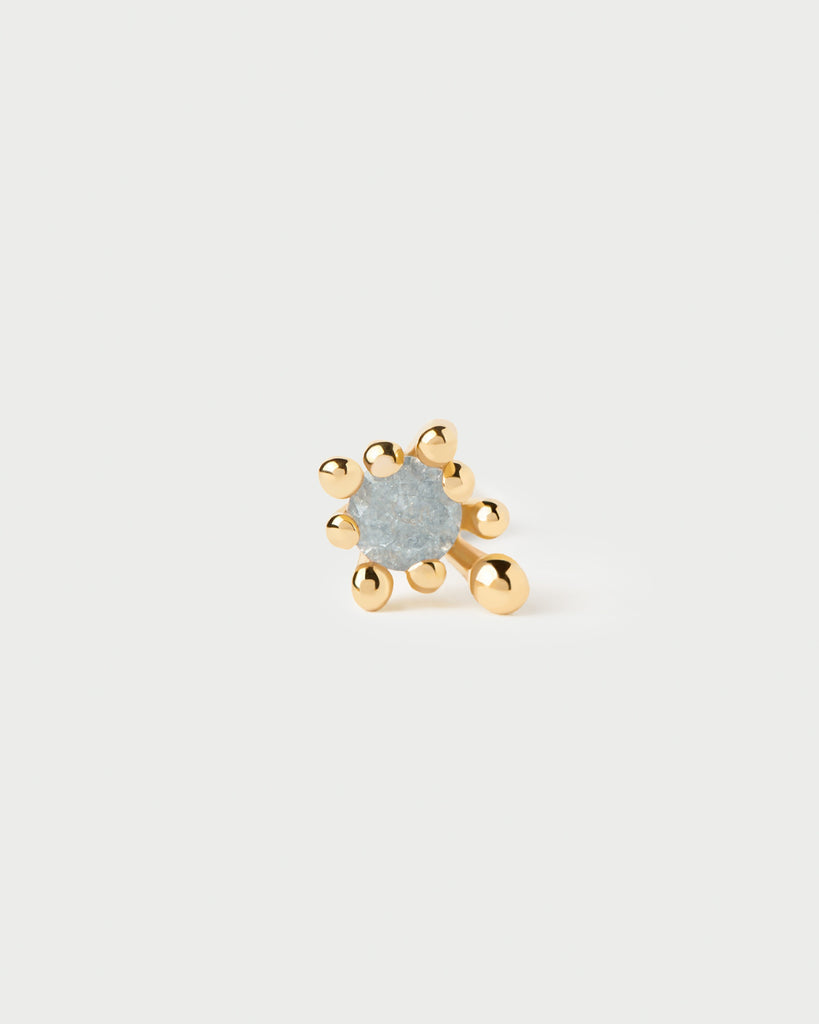 PDPAOLA Mono Orecchino Grey Fleur Single Earring