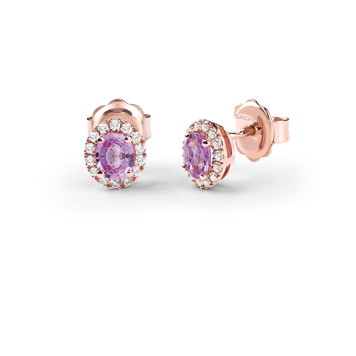 Salvini Dora - Orecchini Brillantie Zaffiri Rosa (20100617)