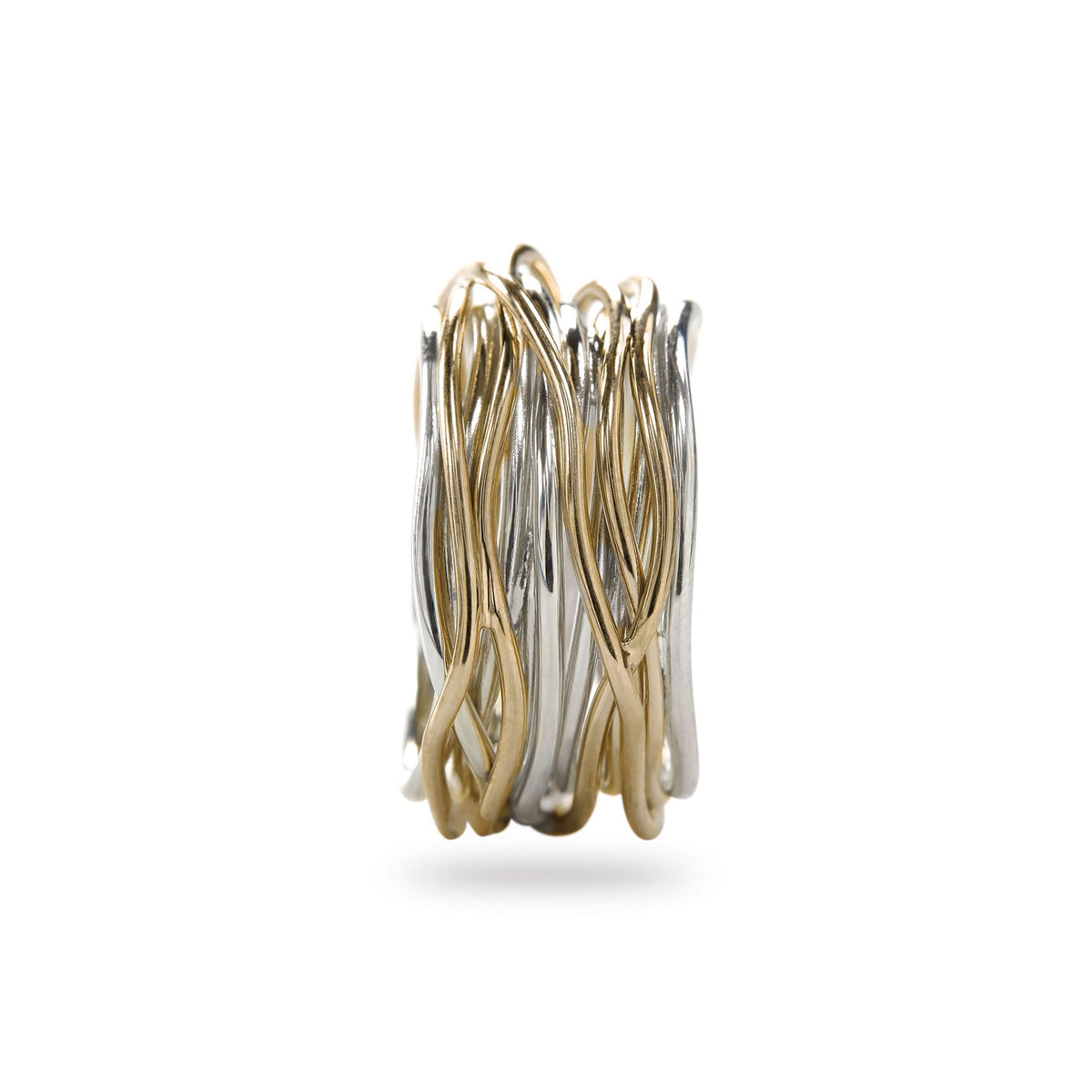 Anello Rubinia Filodellavita Classic - 13 Fili in Argento 925 e Oro Giallo 9kt