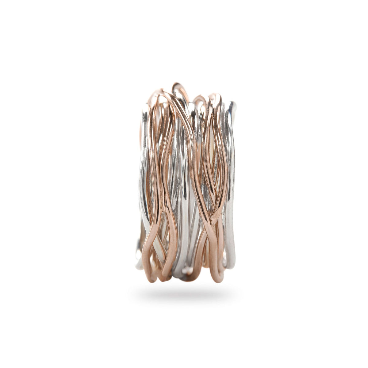 Anello Rubinia Filodellavita Classic - 13 Fili in Argento 925 e Oro Rosa 9kt