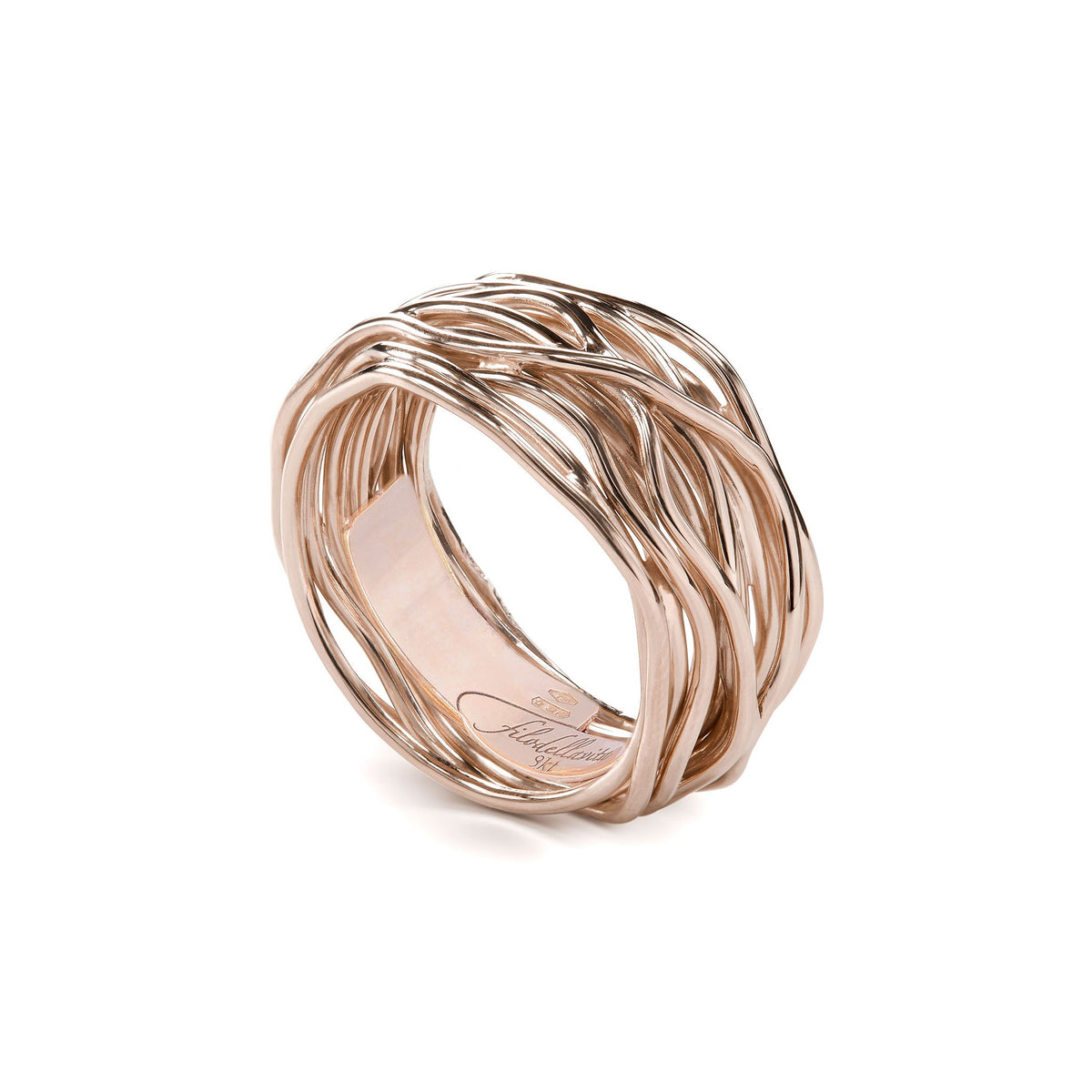 Anello Rubinia Filodellavita Classic - 13 Fili in Oro Rosa 9kt