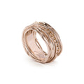 Anello Rubinia Filodellavita Classic - 13 Fili in Oro Rosa 9kt con Diamanti Brown