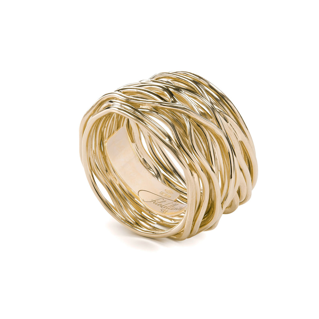 Anello Rubinia Filodellavita Classic - 22 Fili in Oro Giallo 9kt