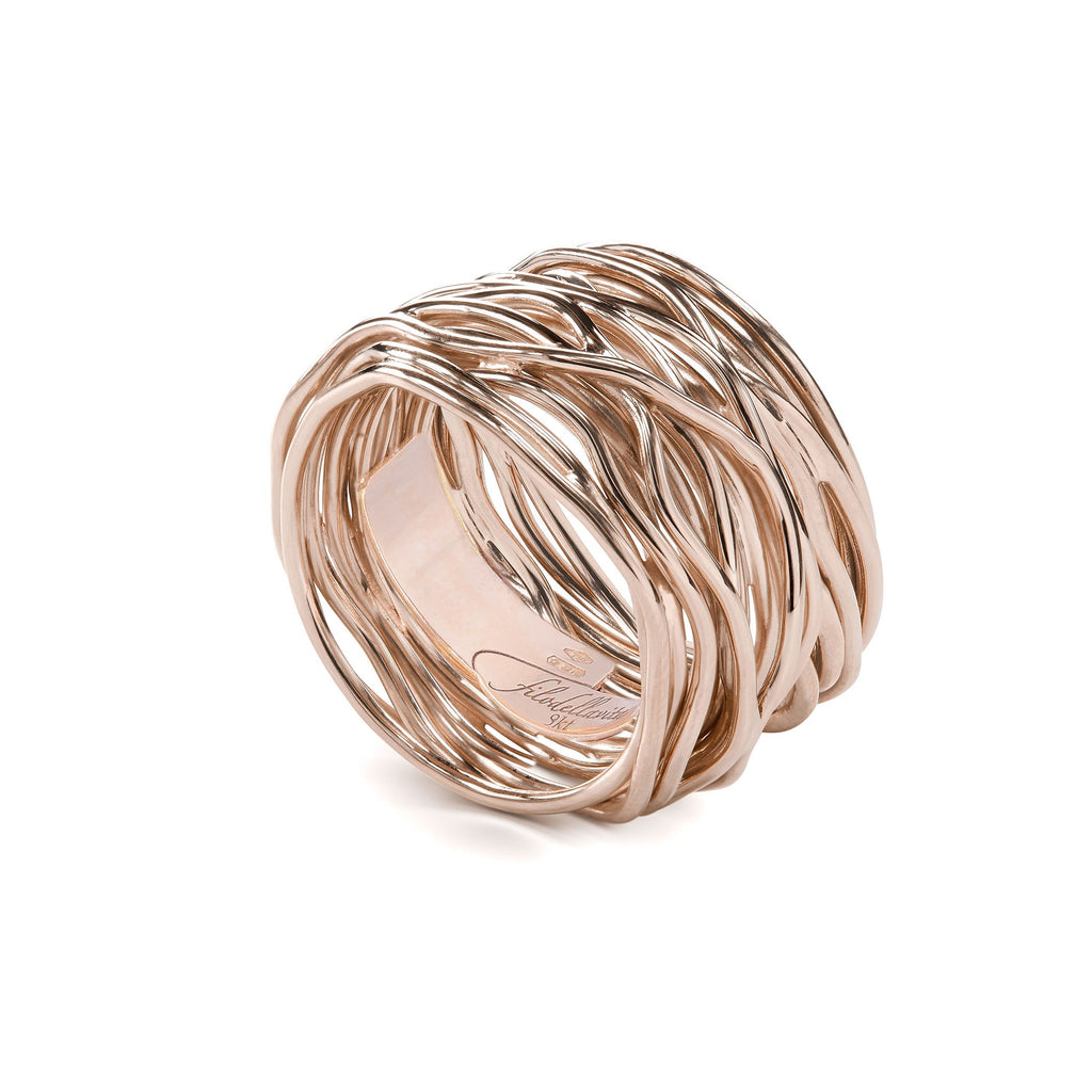 Anello Rubinia Filodellavita Classic - 22 Fili in Oro Rosa 9kt
