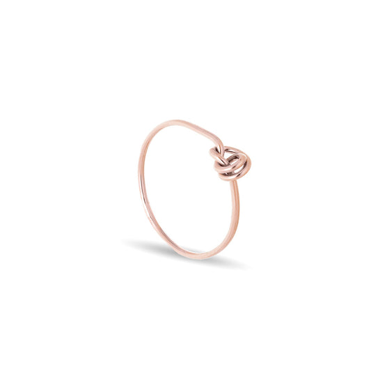 Anello Rubinia Filodamore - Nodino in Oro Rosa 9kt