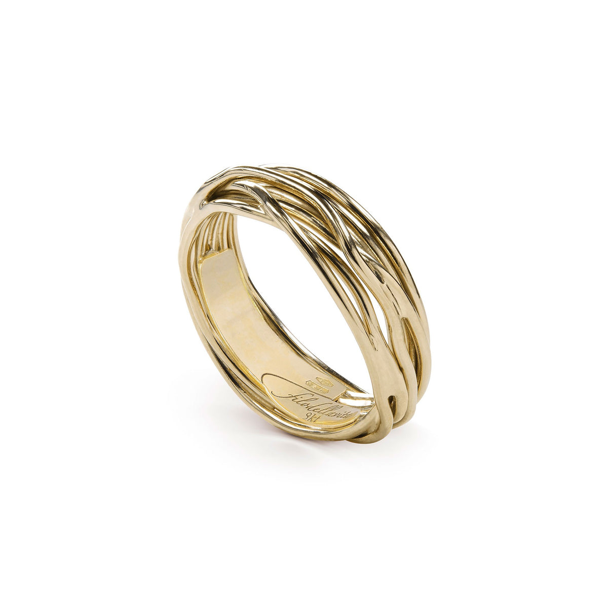 Anello Rubinia Filodellavita Classic - 7 Fili in Oro Giallo 9kt