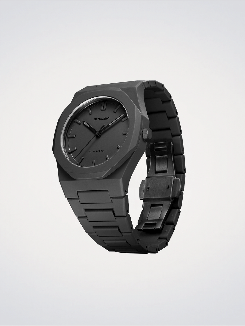 D1 Milano Polycarbon Shadow D1-PCBJ10 - Orologio Uomo Nero 40,5mm