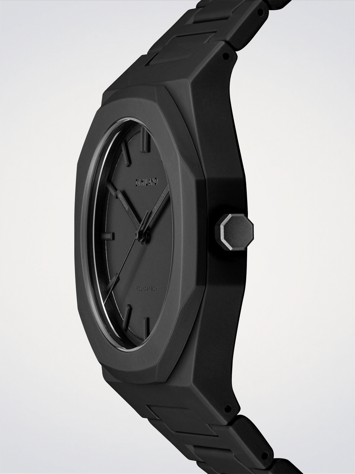 D1 Milano Polycarbon Shadow D1-PCBJ10 - Orologio Uomo Nero 40,5mm