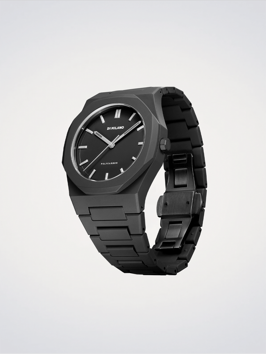 D1 Milano Polycarbon Cloudburst D1-PCBJ11 - Orologio Uomo Nero 40,5mm