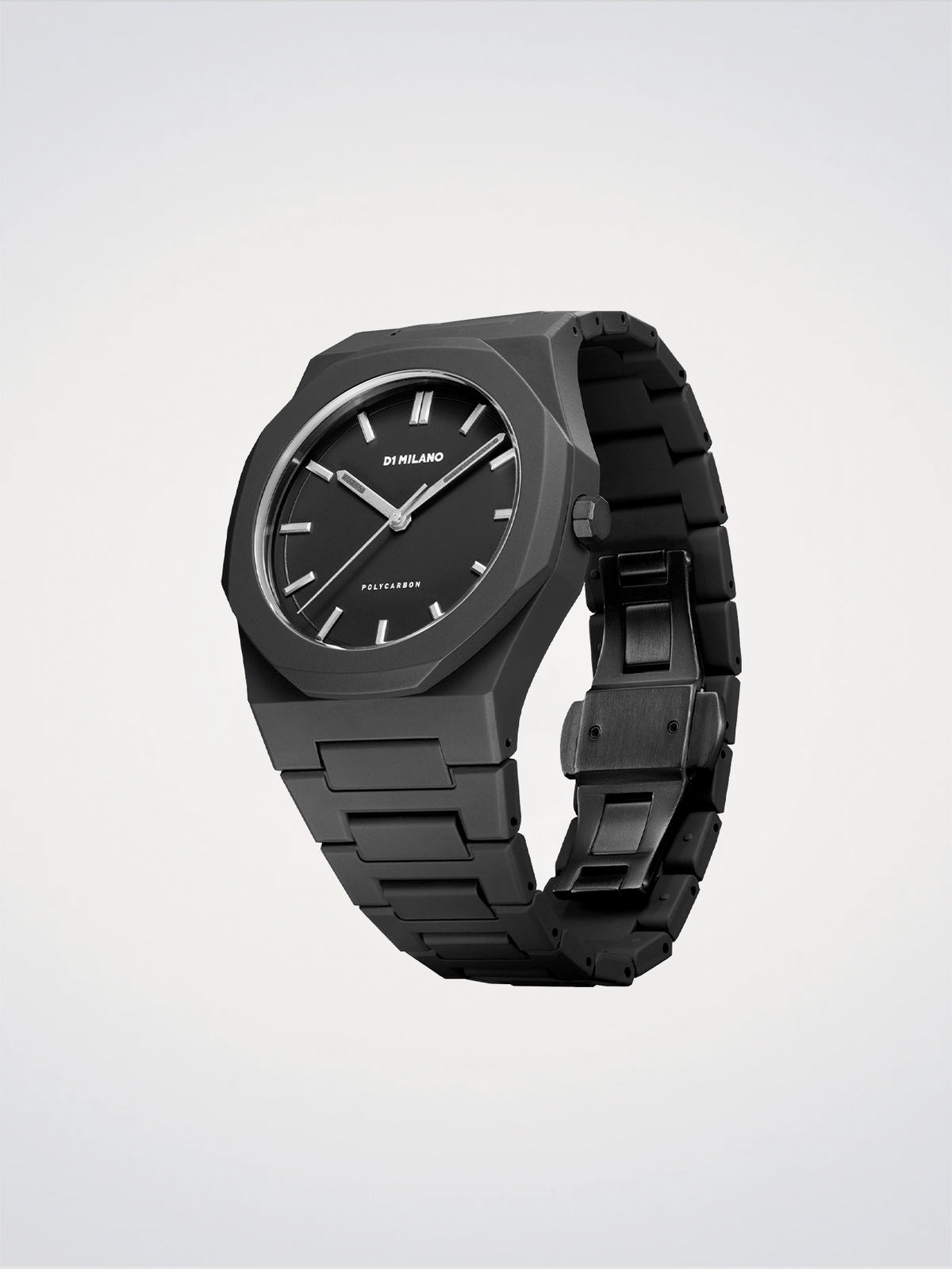 D1 Milano Polycarbon Cloudburst D1-PCBJ11 - Orologio Uomo Nero 40,5mm