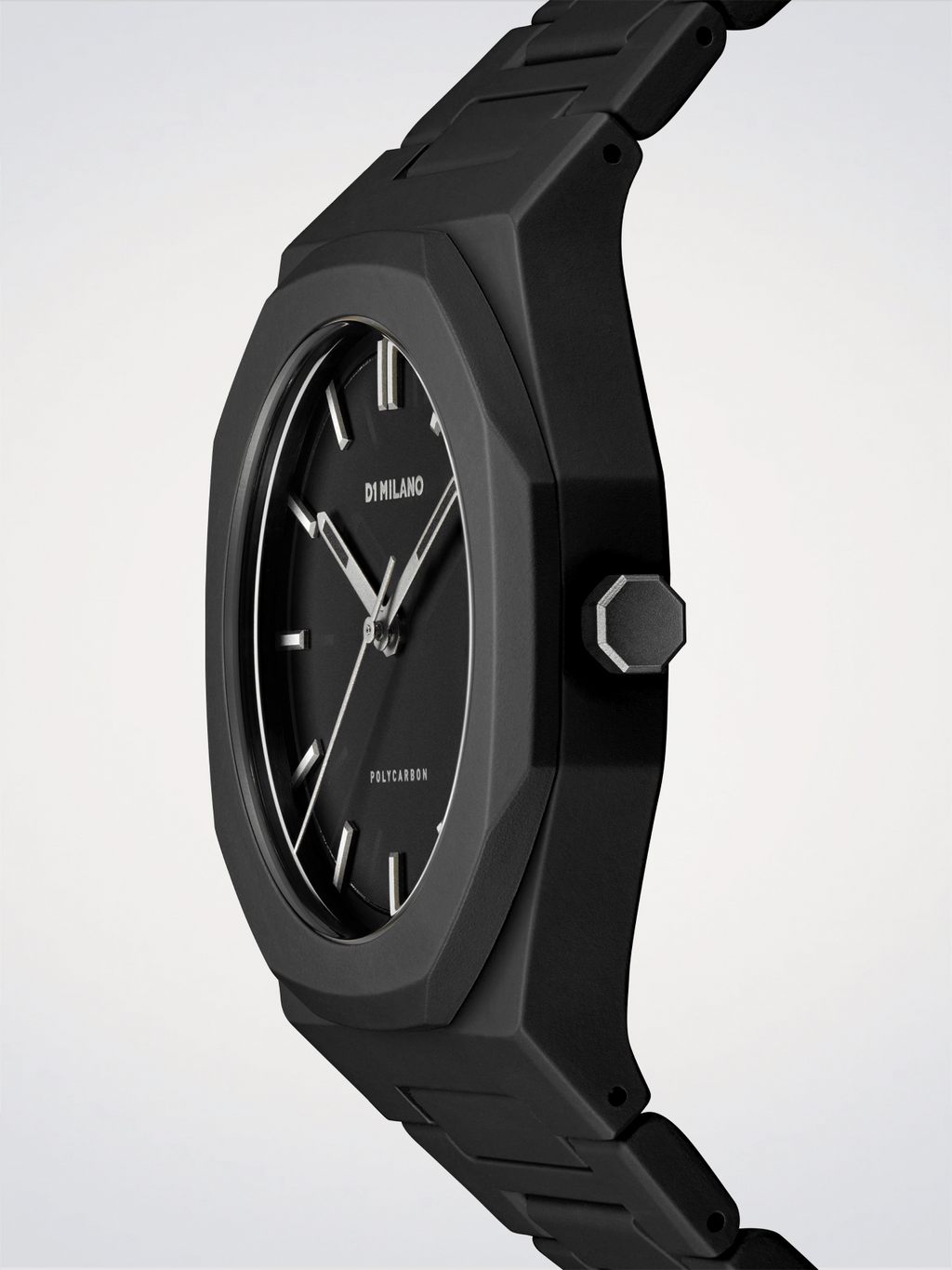 D1 Milano Polycarbon Cloudburst D1-PCBJ11 - Orologio Uomo Nero 40,5mm