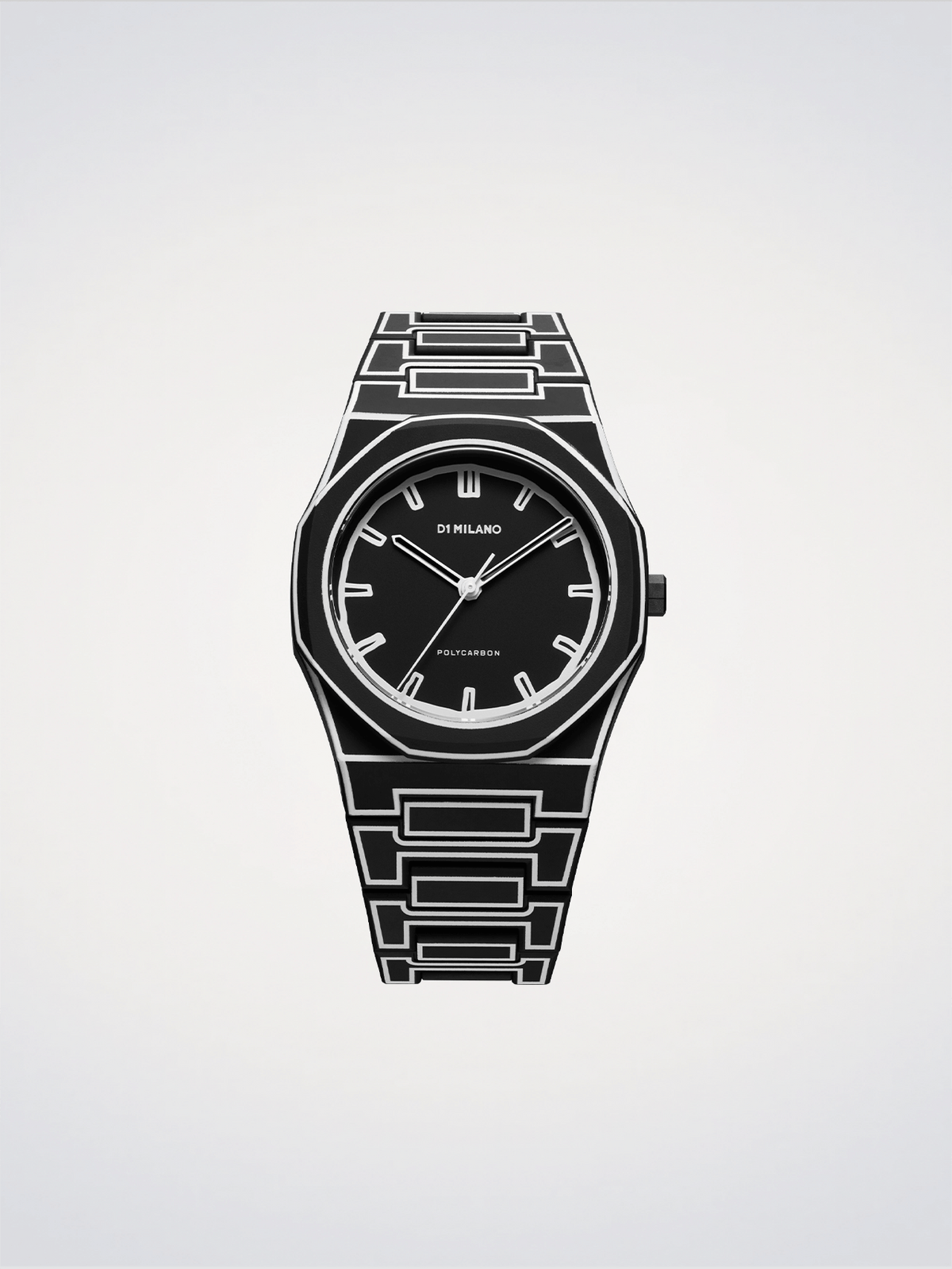 D1 Milano Polycarbon Black Sketch D1-PCBJ33 - Orologio Uomo Nero 40,5mm