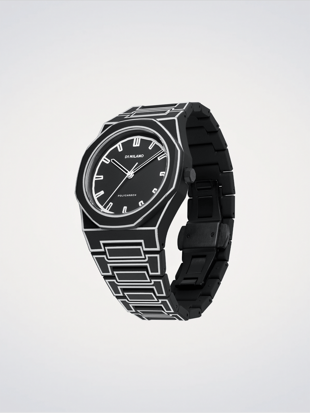 D1 Milano Polycarbon Black Sketch D1-PCBJ33 - Orologio Uomo Nero 40,5mm
