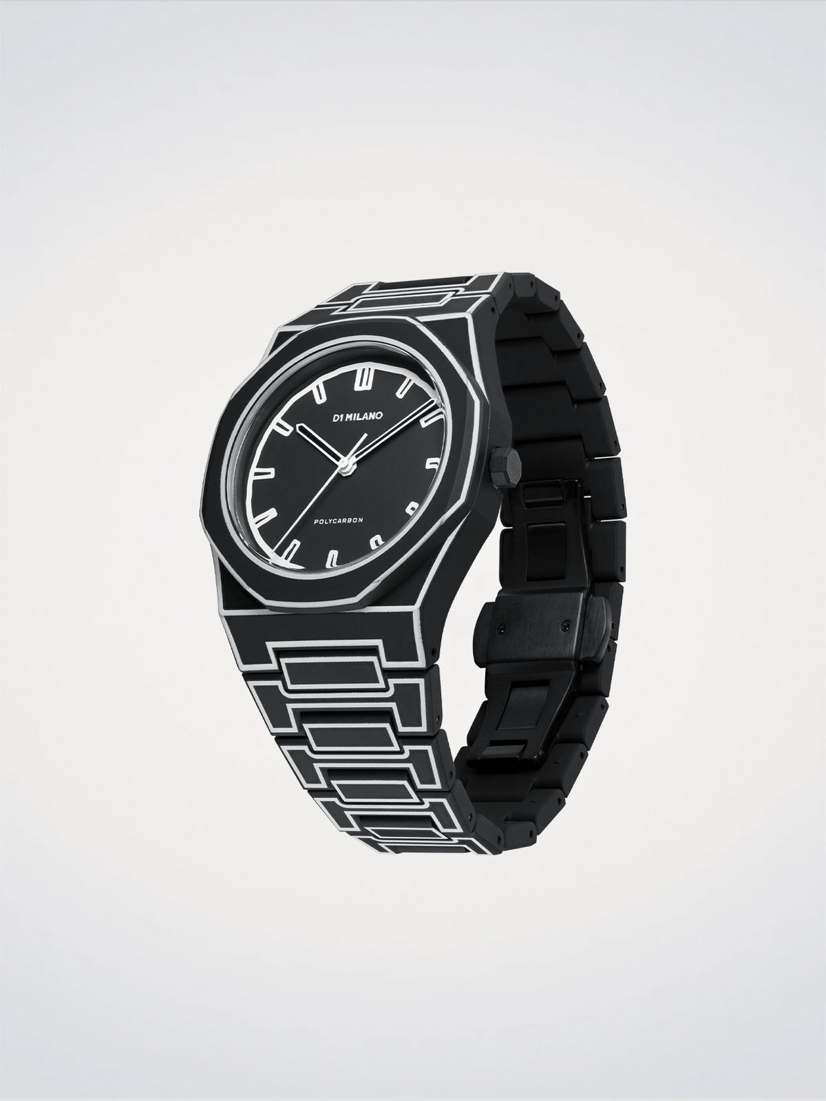 D1 Milano Polycarbon Black Sketch D1-PCBJ33 - Orologio Uomo Nero 40,5mm