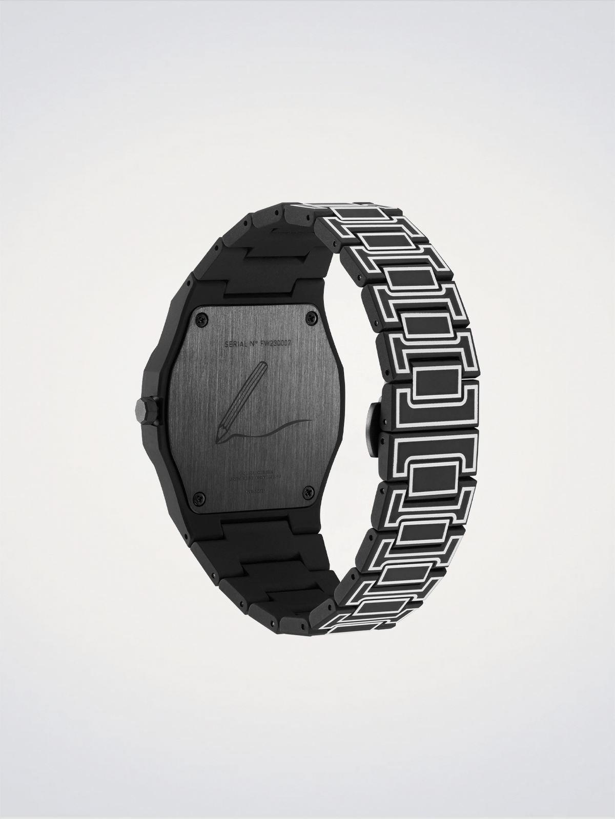 D1 Milano Polycarbon Black Sketch D1-PCBJ33 - Orologio Uomo Nero 40,5mm