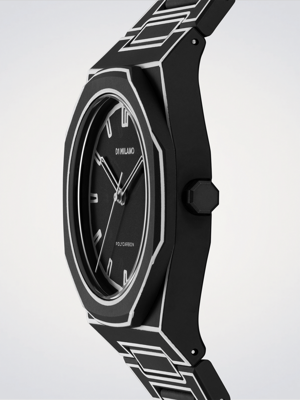 D1 Milano Polycarbon Black Sketch D1-PCBJ33 - Orologio Uomo Nero 40,5mm