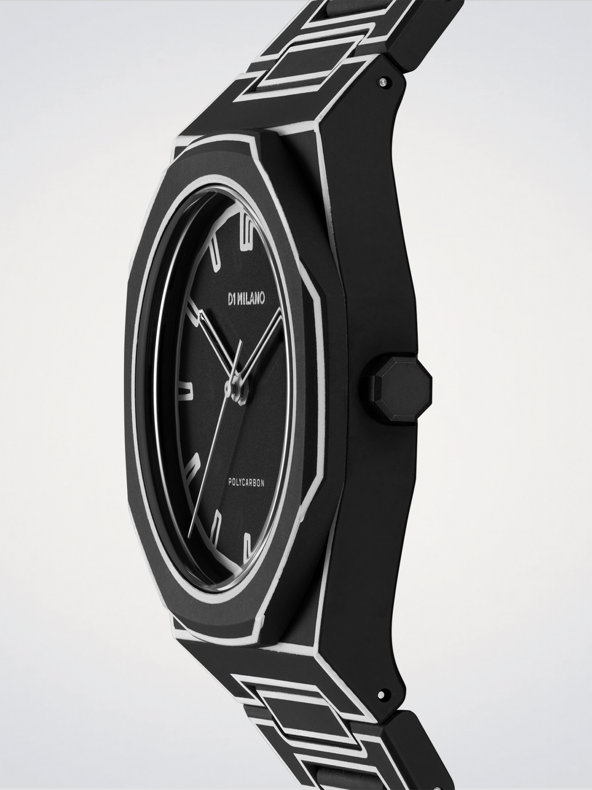 D1 Milano Polycarbon Black Sketch D1-PCBJ33 - Orologio Uomo Nero 40,5mm