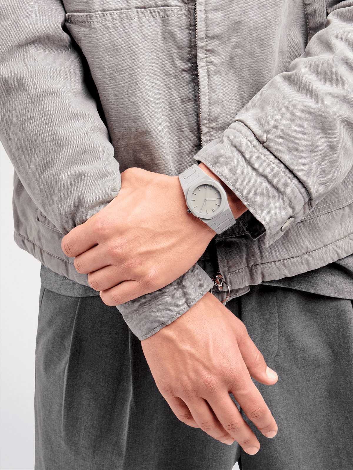 D1 Milano Polycarbon Akebia D1-PCBU03 - Orologio Unisex Grigio 37mm