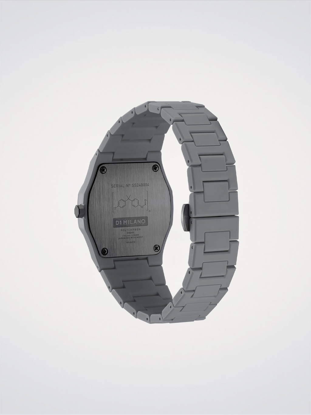 D1 Milano Polycarbon Akebia D1-PCBU03 - Orologio Unisex Grigio 37mm