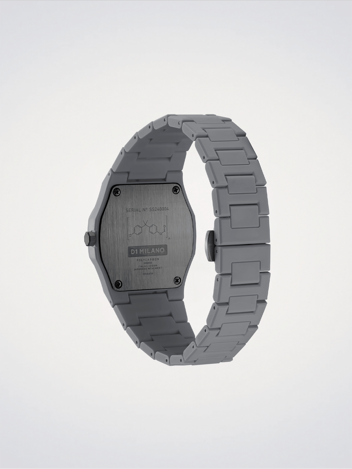 D1 Milano Polycarbon Akebia D1-PCBU03 - Orologio Unisex Grigio 37mm