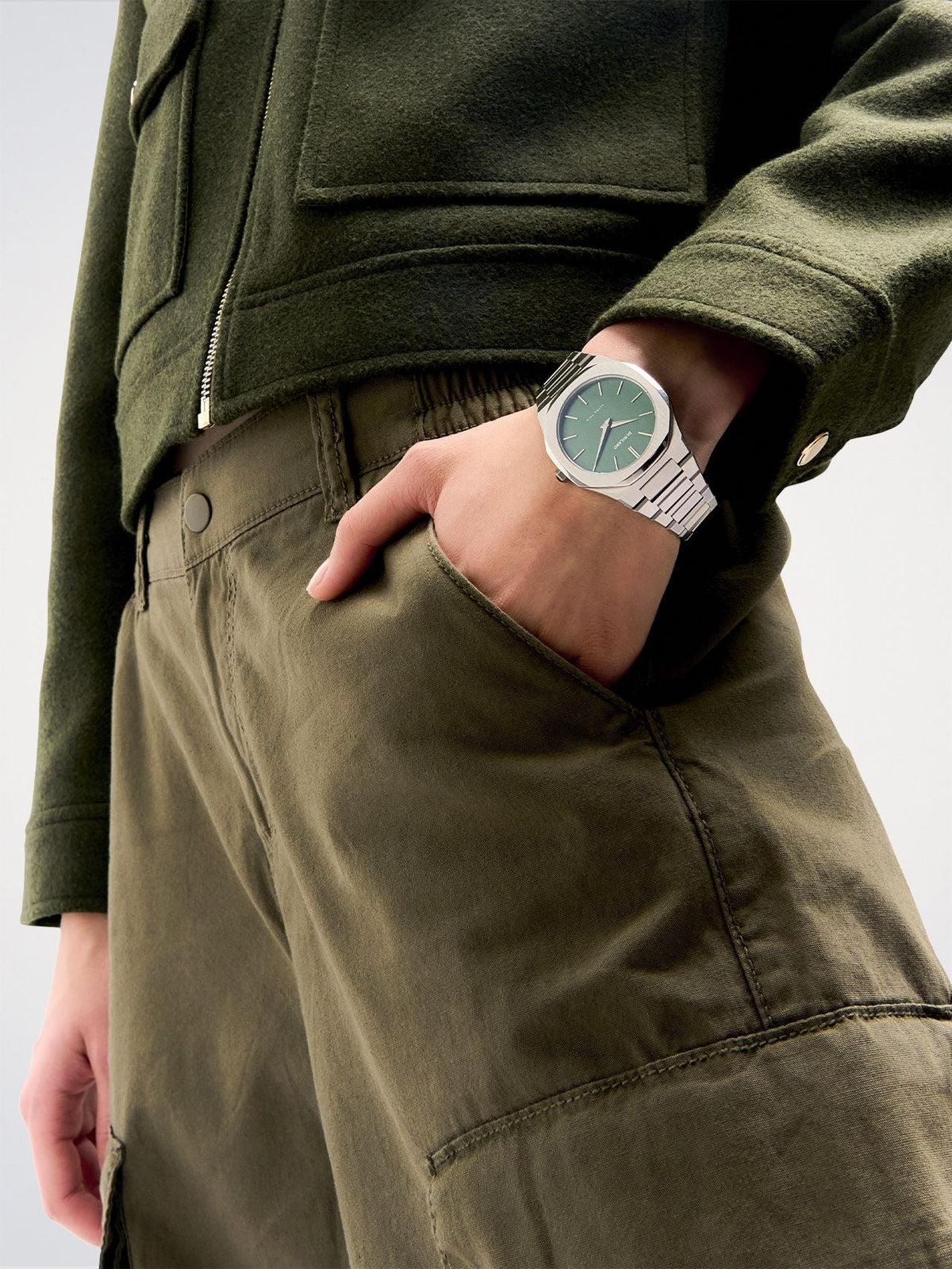 D1 Milano Ultra Thin Moss D1-UTBJ06 - Orologio Uomo Verde 40mm