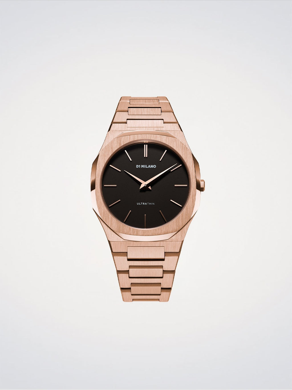 D1 Milano Ultra Thin Re_Rose D1-UTBJ42 - Orologio Uomo Oro Rosa Nero 40mm