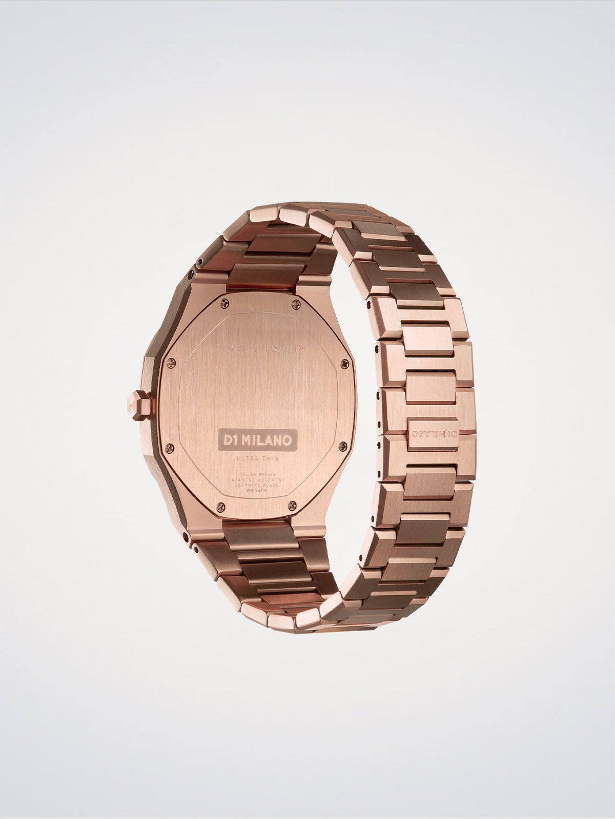 D1 Milano Ultra Thin Re_Rose D1-UTBJ42 - Orologio Uomo Oro Rosa Nero 40mm