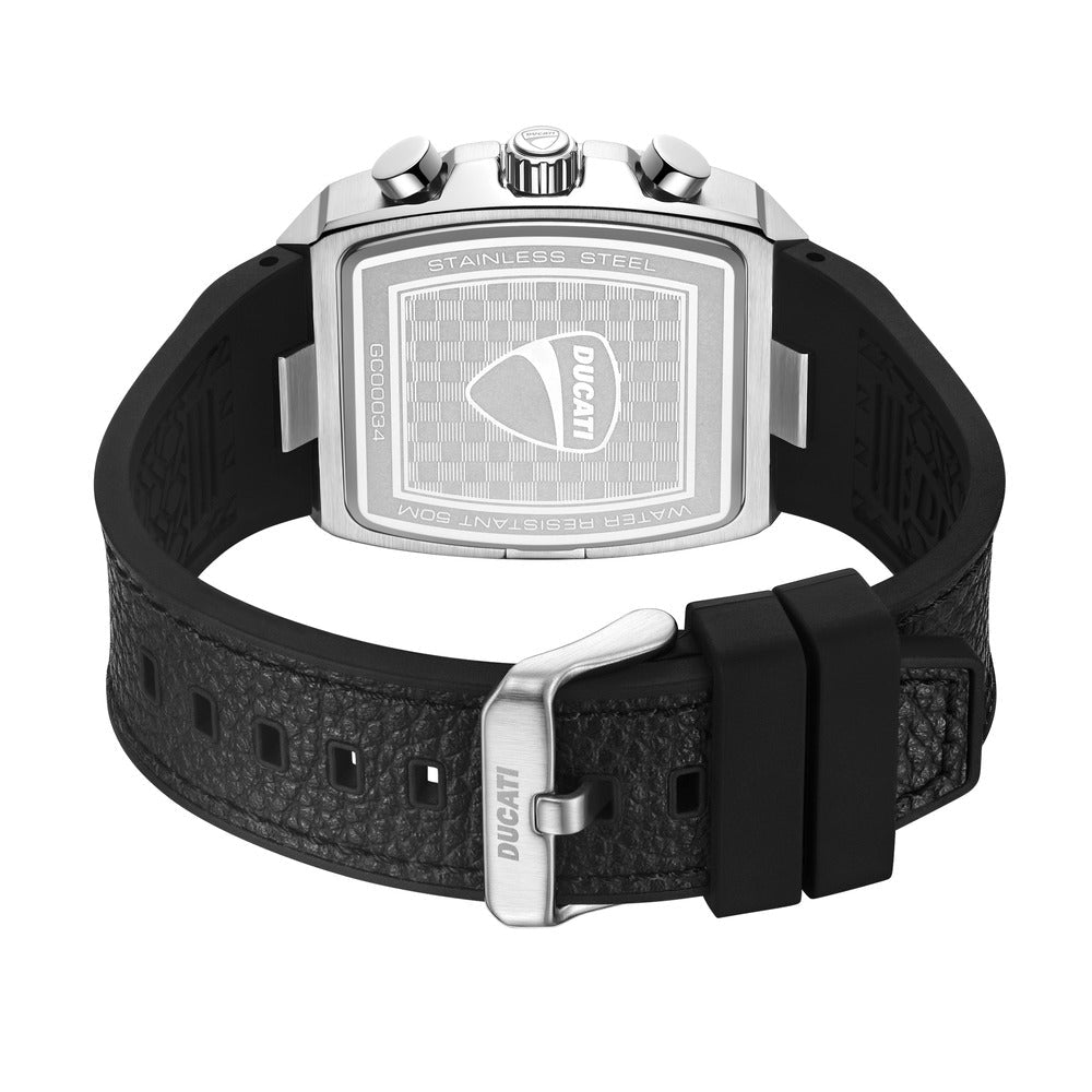 Orologio Ducati Corse Cardio cronografo uomo quadrante verde cinturino silicone nero DTWGC0003401