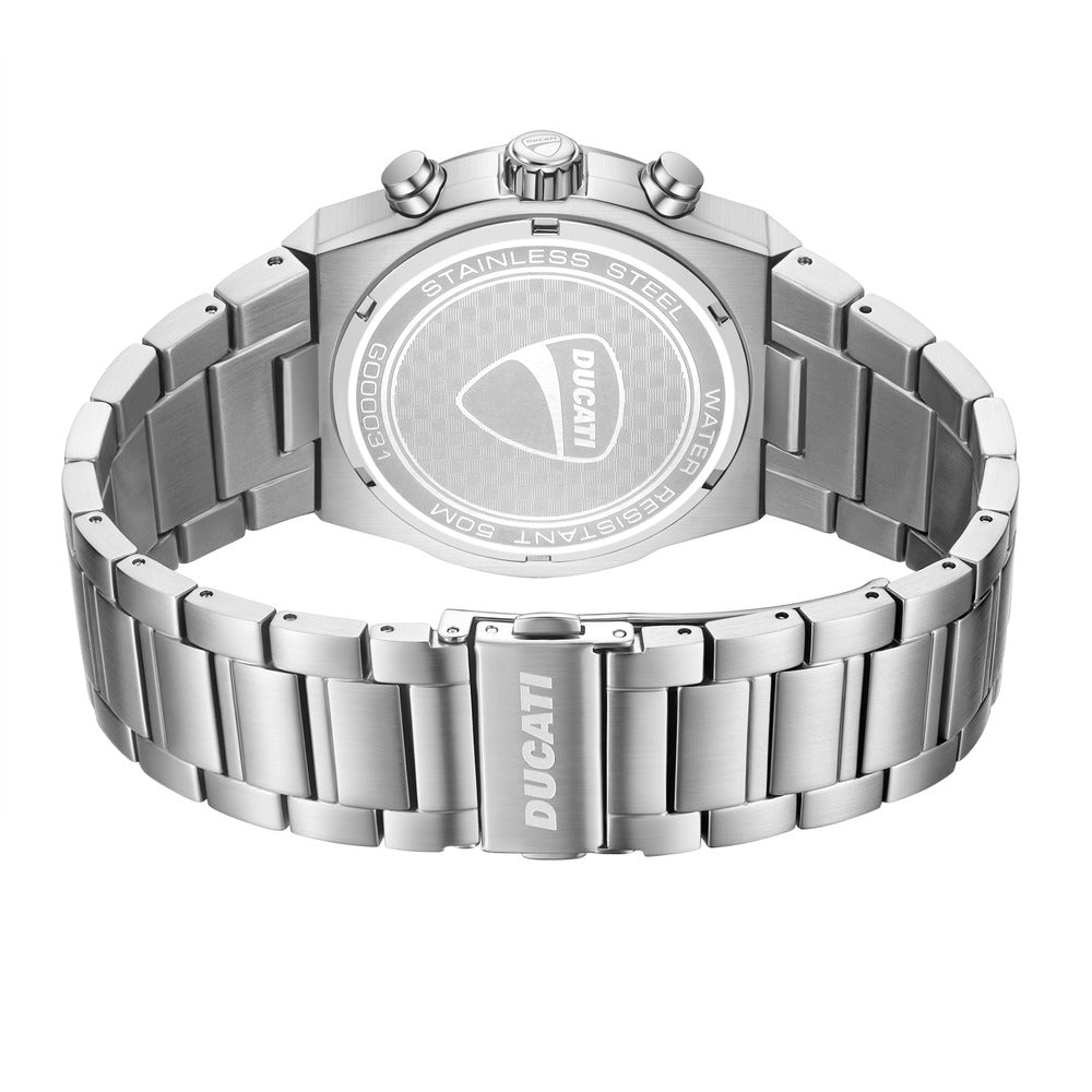 Orologio Ducati Corse Stelvio cronografo uomo quadrante blu bracciale acciaio DTWGI0003102