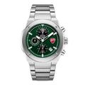Orologio Ducati Corse Stelvio cronografo uomo quadrante verde bracciale acciaio DTWGI0003103