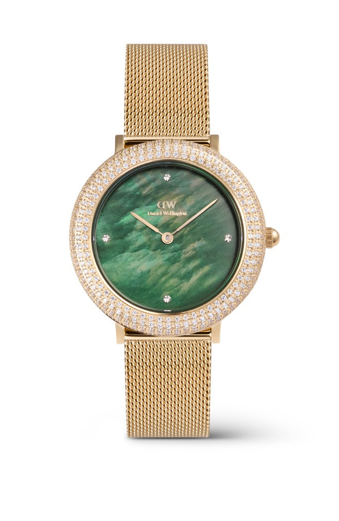 Daniel Wellington Crystalline Bezel 32 Green Mop Evergold Mop