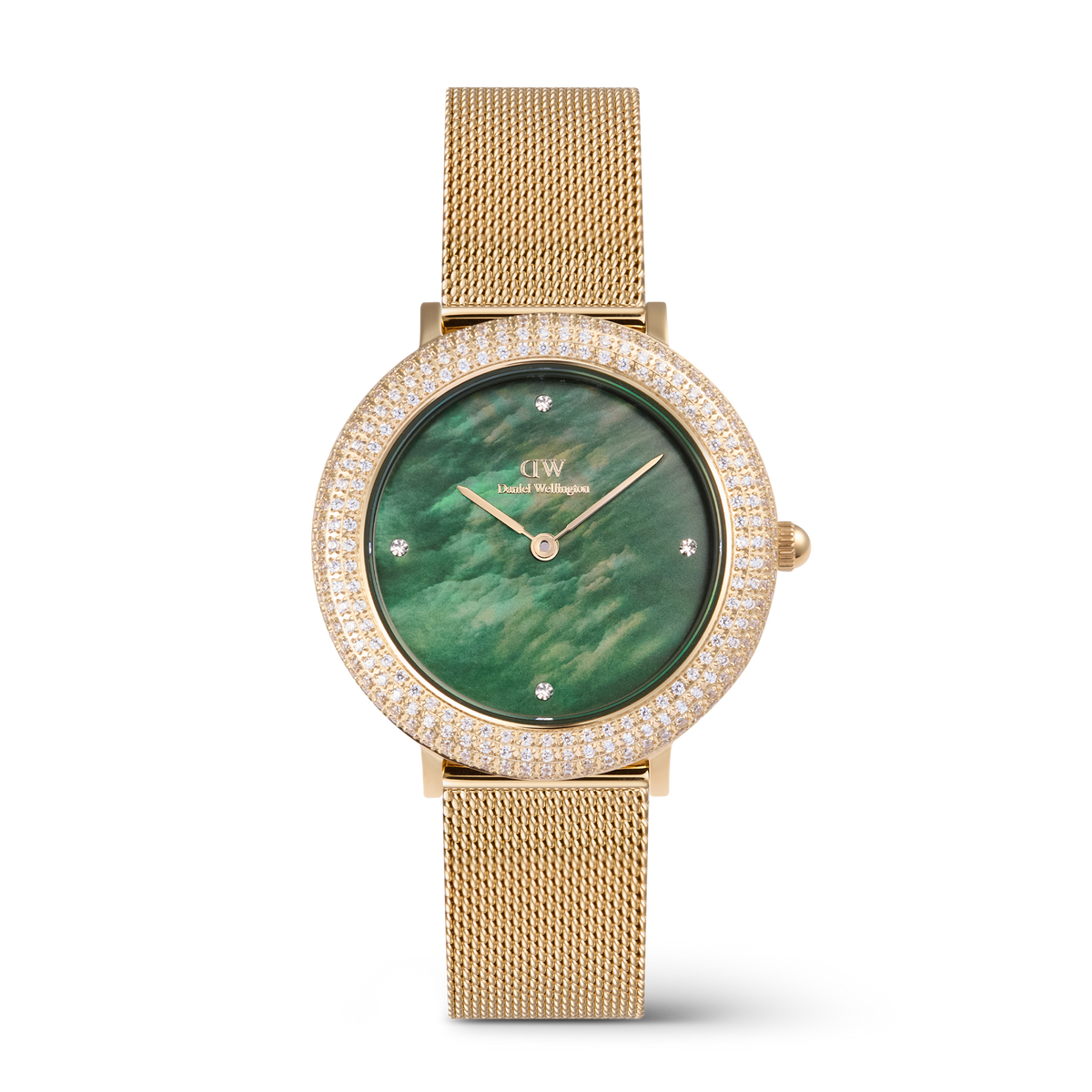 Daniel Wellington Crystalline Bezel 32mm Green MOP Evergold