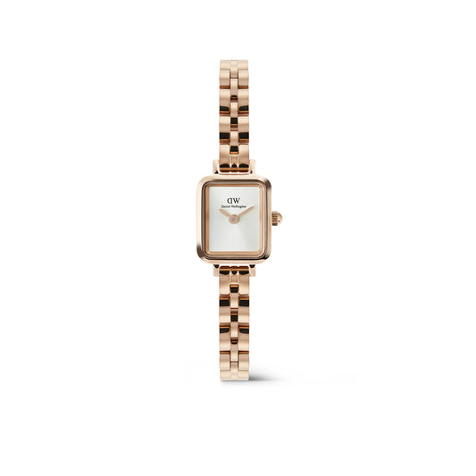 Daniel Wellington Quadro Mini Arch 3-link 15x18 White Sunray Rose Gold