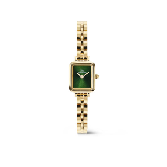 Daniel Wellington Quadro Mini Arch 3-link 15x18 Emerald Sunray Gold