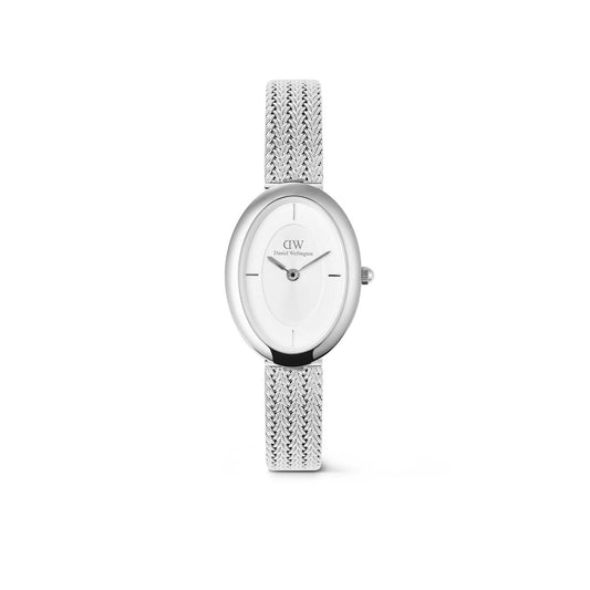 Daniel Wellington Juliette 23x31 Braided Mesh White Sunray Silver