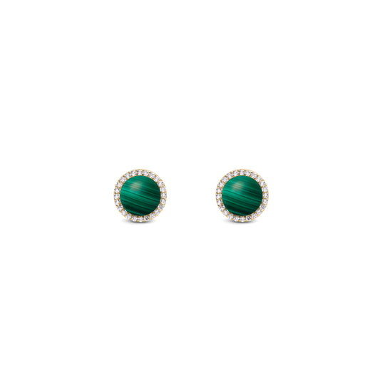 Daniel Wellington Audrey Earrings Malachite Gold