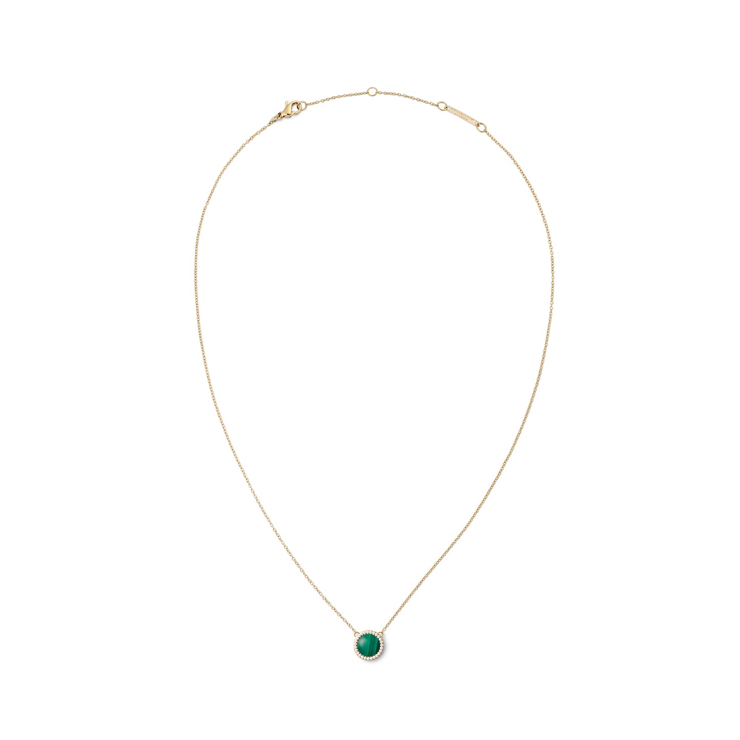 Daniel Wellington Audrey Necklace Malachite Gold