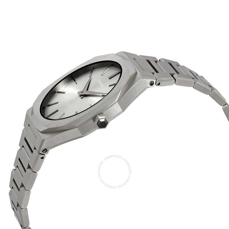D1 Milano Ultra Thin Silver Eggshell D1-UTBL01 - Orologio Unisex Argento 38mm