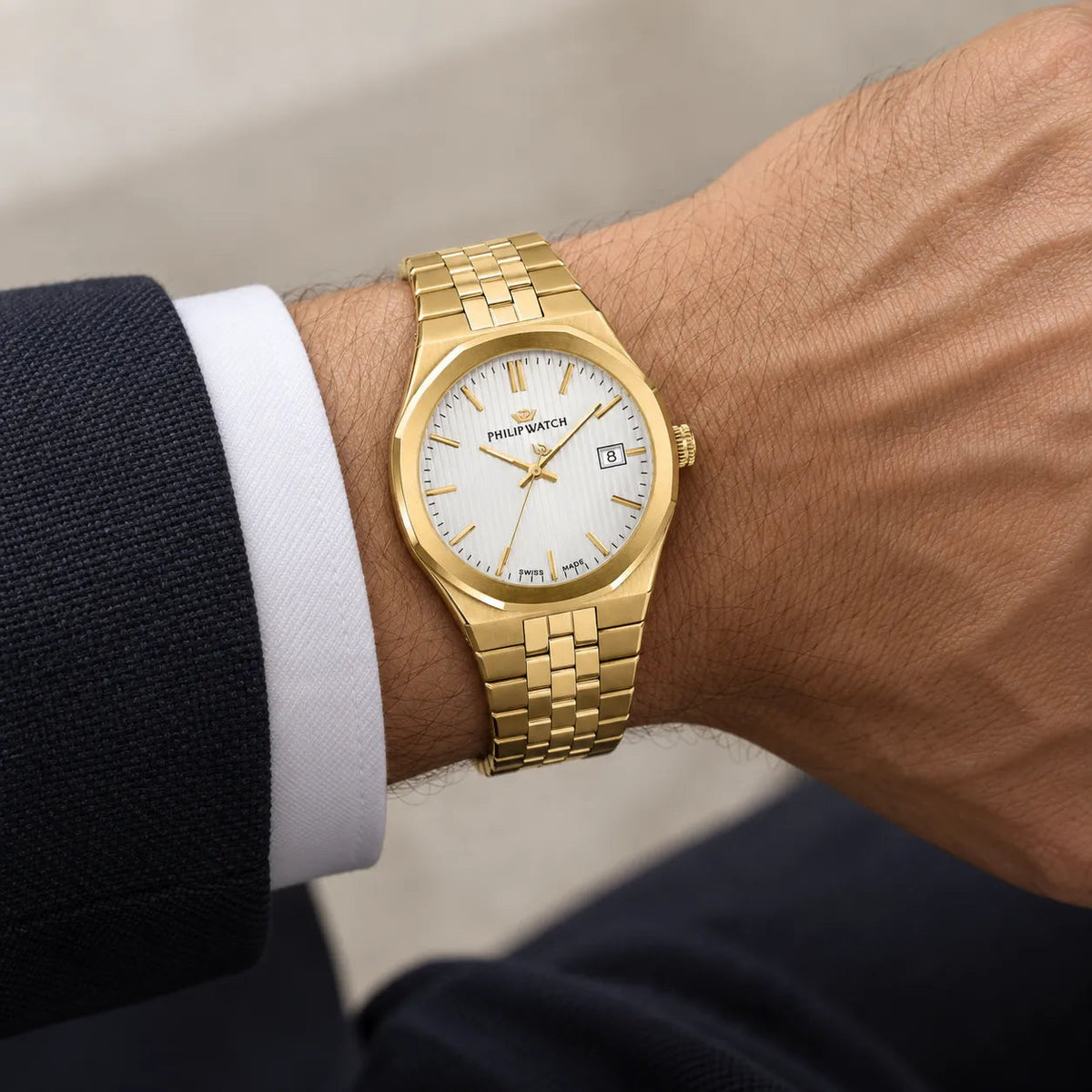 Philip Watch Windsurf Uomo 38mm Oro Giallo