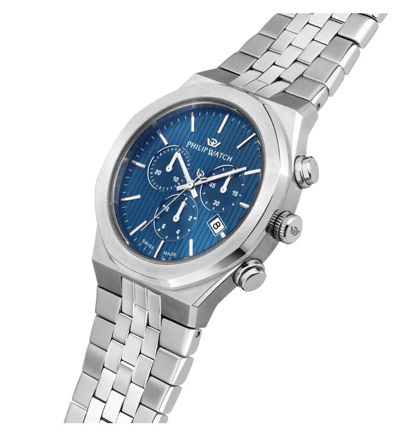 Philip Watch Windsurf Uomo Cronografo 40mm Blu