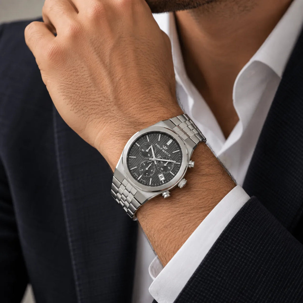 Philip Watch Windsurf Uomo Cronografo 40mm Grigio