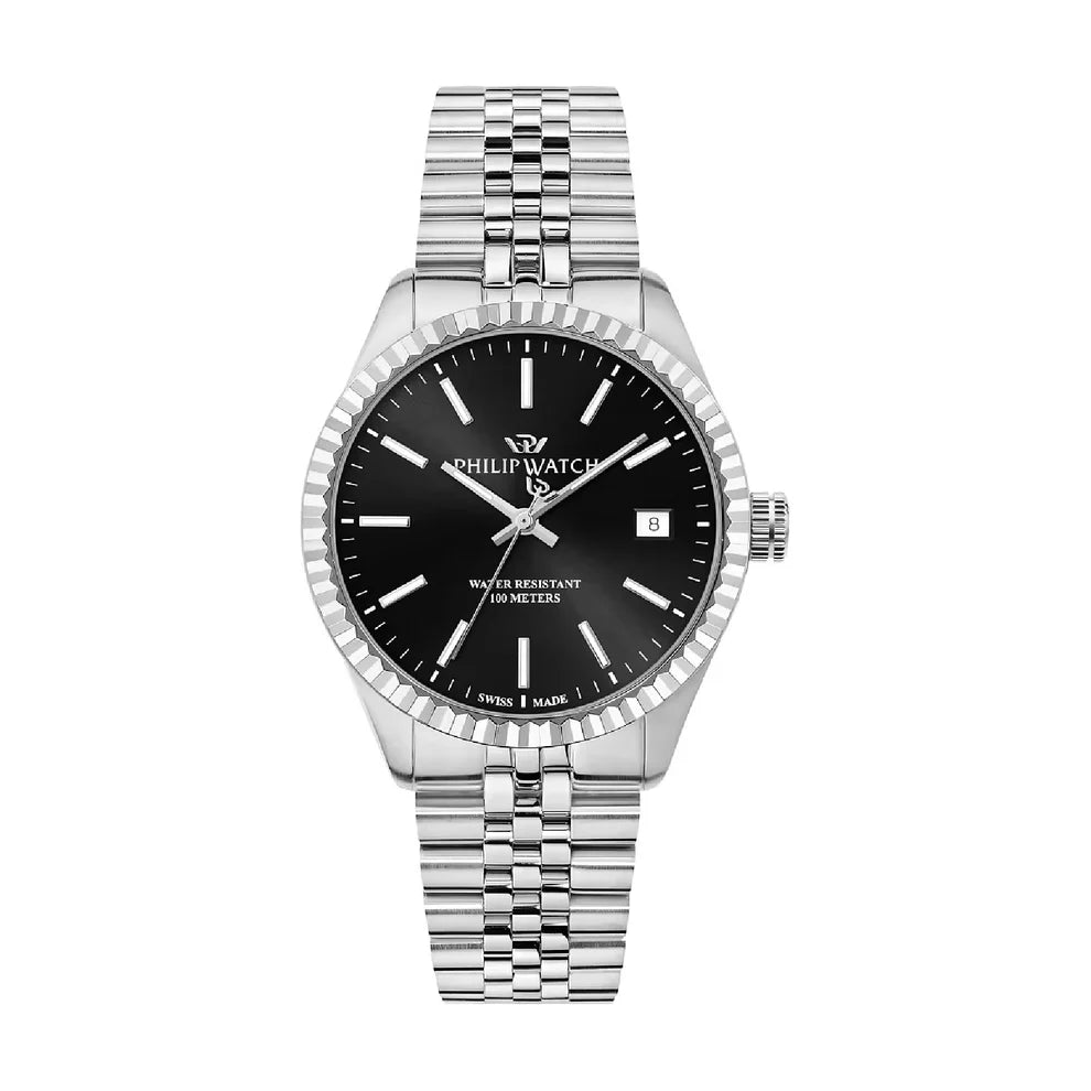 Philip Watch Caribe R8253227002 - Orologio Uomo Nero 39mm