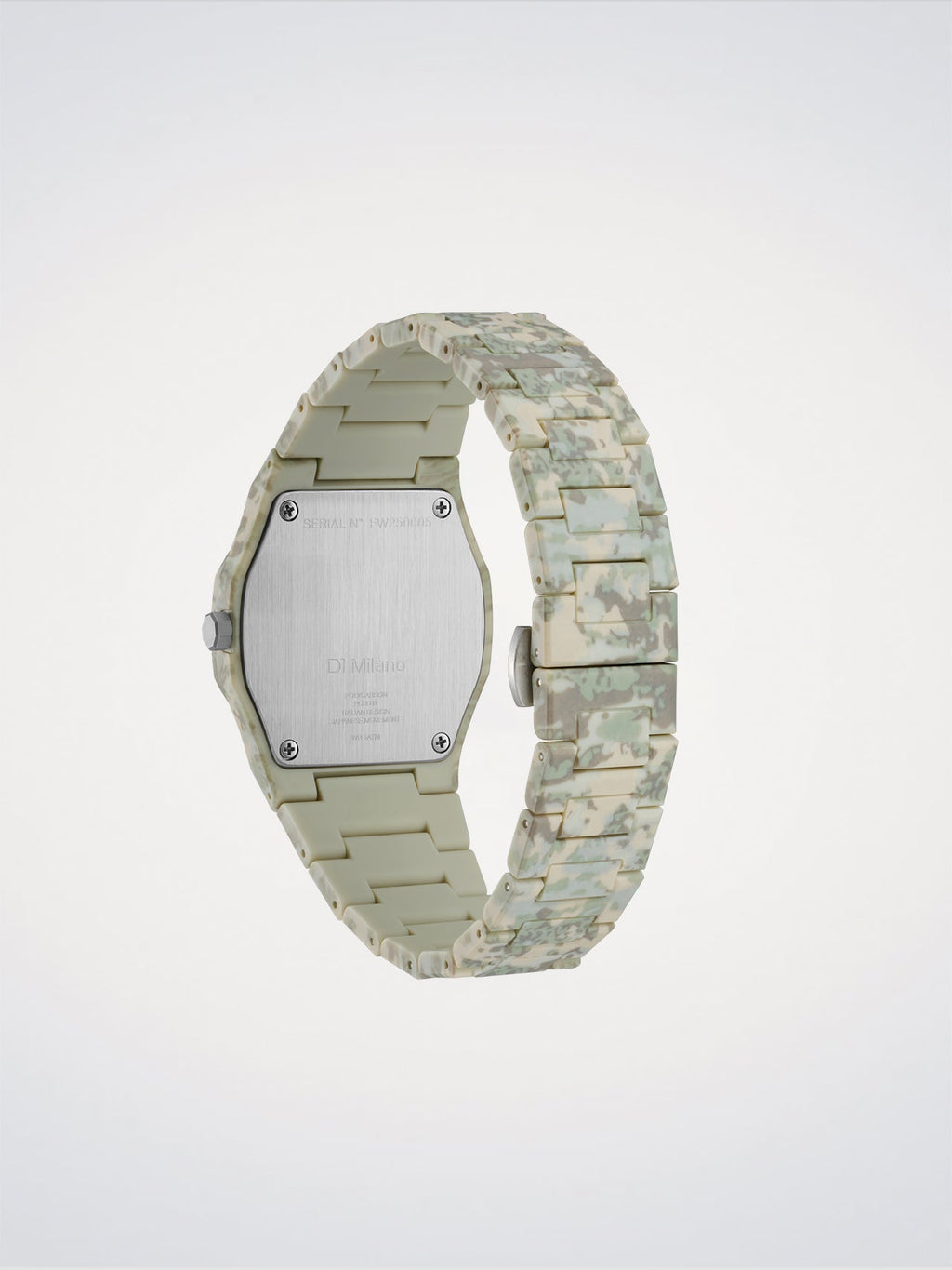 D1 Milano Polycarbon Forest Camo D1-PCBJ38 - Orologio Uomo Mimetico Verde 40,5mm