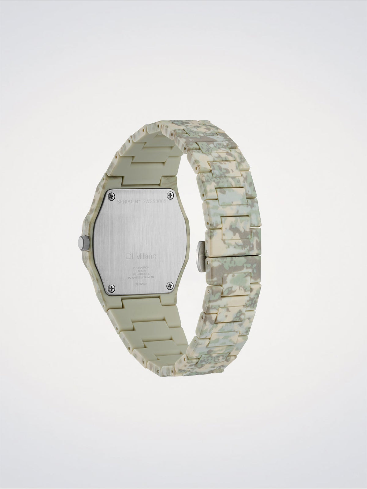 D1 Milano Polycarbon Forest Camo D1-PCBJ38 - Orologio Uomo Mimetico Verde 40,5mm